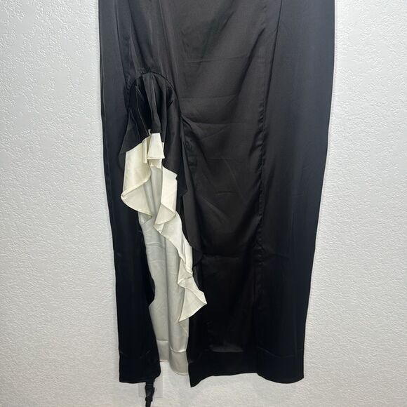 NWT Hutch Primrose Maxi Dress Black/White Maxi Large Anthropologie - Picture 5 of 16